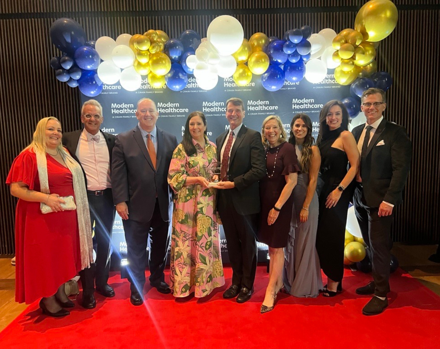 Aramark Healthcare+ team at the Modern Healthcare "Best Places to Work in Healthcare" gala.